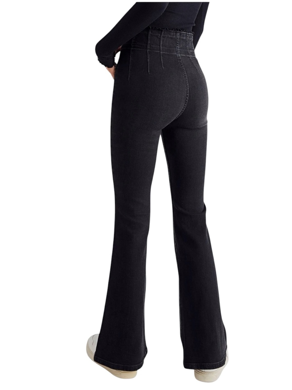 NEW Free People Jayde Flare Jeans Black Size 28 - Picture 3 of 6
